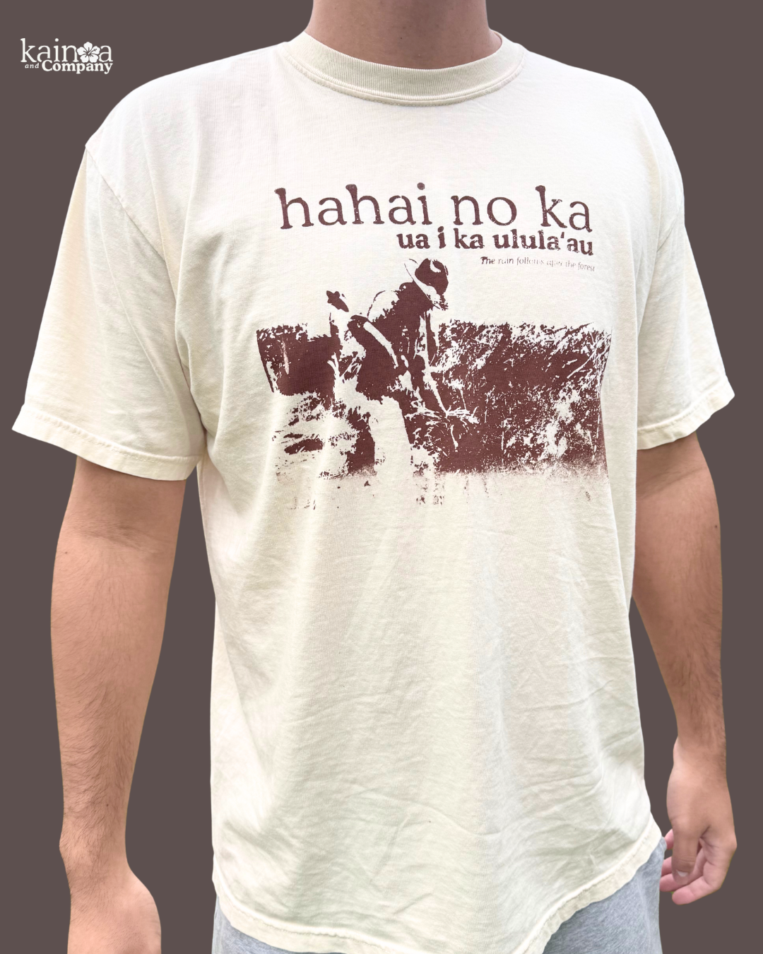“Hahai nō ka ua i ka ululāʻau” Cotton Shirt